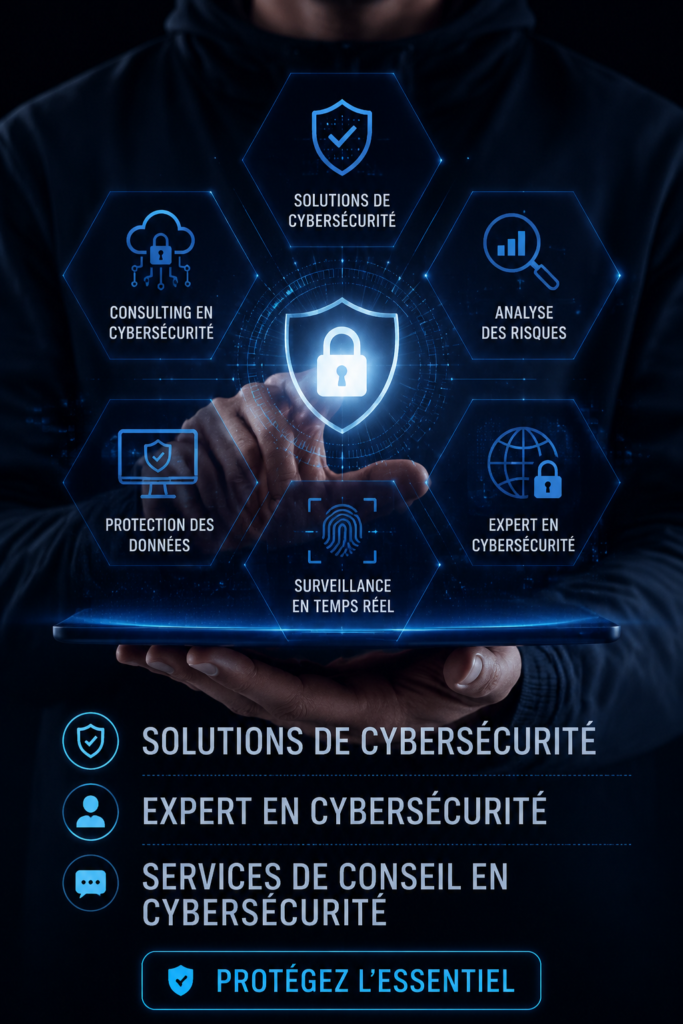 Une femme d'affaires se renseignant sur les solutions de cybersécurité pour protéger son entreprise.