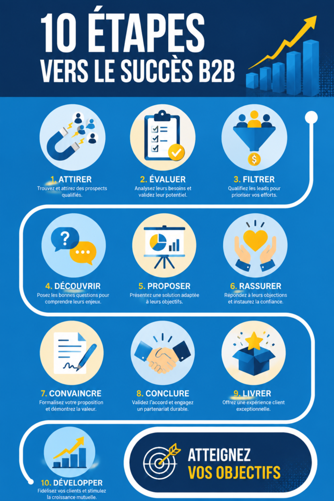 Visuel illustratif sur les stratégies B2B efficaces