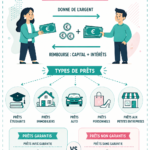 Une femme examinant des documents de prêt pour choisir la meilleure option financière.