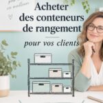 Photo de différents contenants de stockage pour l'organisation personnelle
