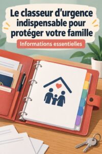 Classeur organisé symbolisant la gestion d'un patrimoine familial