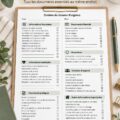 Photo d'un classeur d'urgence bien organisé avec des documents essentiels