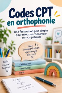 Image illustrant les codes CPT en orthophonie