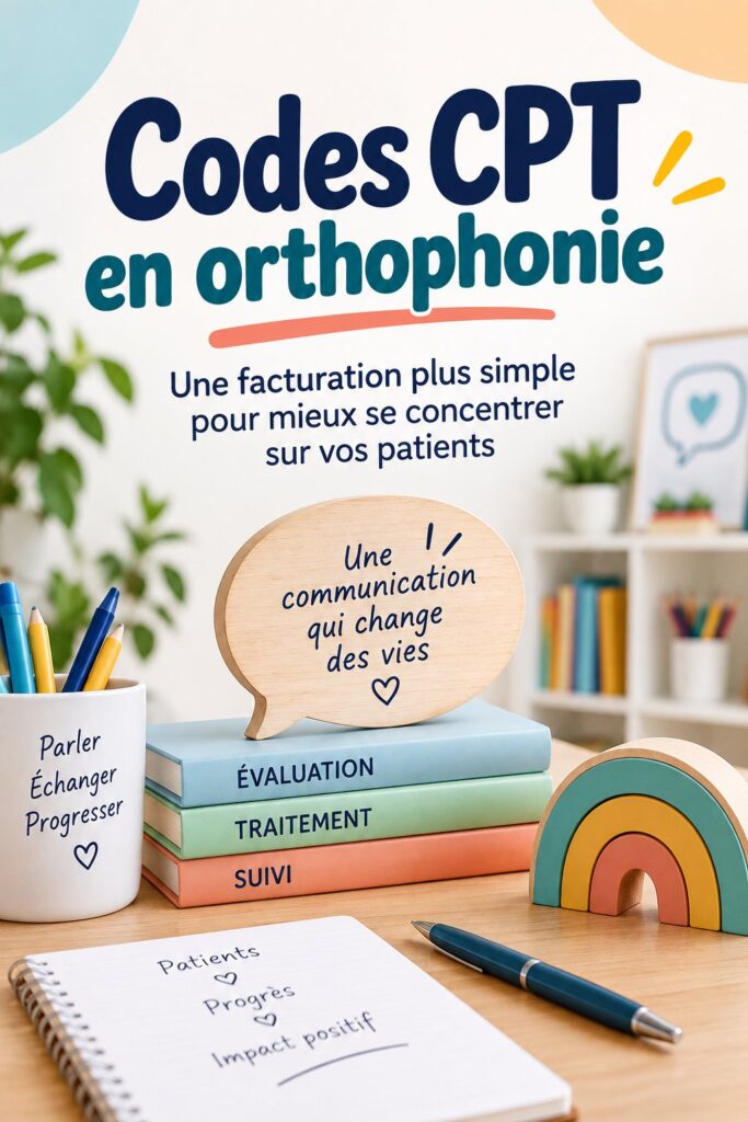 Image illustrant les codes CPT en orthophonie