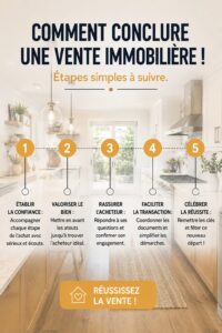 Illustration de femmes discutant autour d'un contrat immobilier.