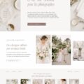Un design de site web moderne pour une entreprise de photographie.