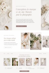 Un design de site web moderne pour une entreprise de photographie.