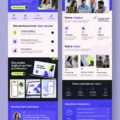Design UI réactif d'un site d'agence illustré