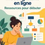 Femme assise devant un ordinateur portable, apprenant en ligne pour devenir analyste d'entreprise.