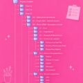 Femme utilisant des outils de gestion de fichiers à son bureau