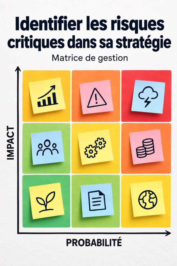 Image représentant une matrice de gestion des risques pour les entreprises.