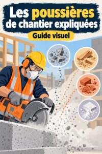 Infographie sur la gestion de la poussière de construction.