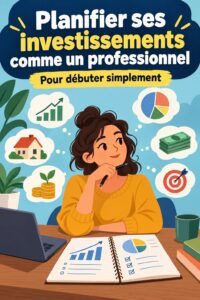 Femme souriante consultant des ressources sur l'investissement
