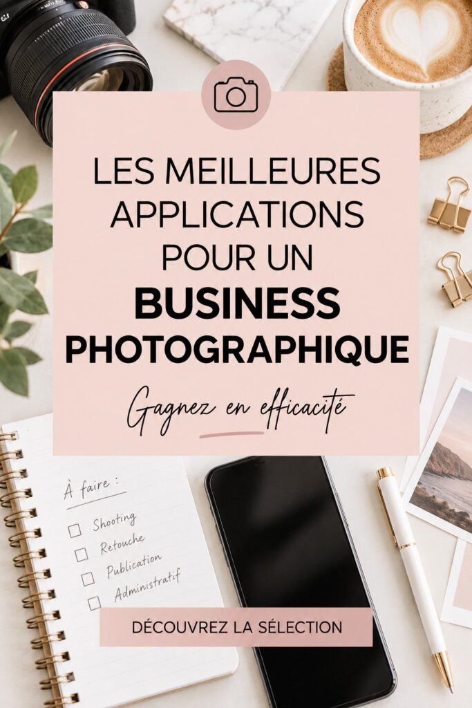 Un écran de smartphone affichant des applications populaires pour les photographes professionnels.