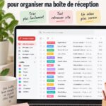 Capture d'écran des étiquettes dans Gmail illustrant une boîte mail organisée.