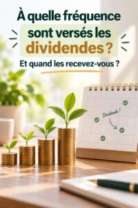 Femme tenant des graphiques d'actions avec des informations sur les dividendes