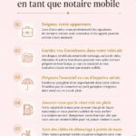 Femme notaire mobile préparant son matériel avant un rendez-vous