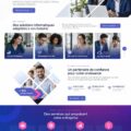 Thème WordPress Editech pour entreprises avec un design moderne