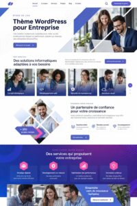 Thème WordPress Editech pour entreprises avec un design moderne