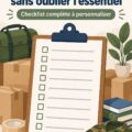 Checklist personnalisée pour un déménagement militaire