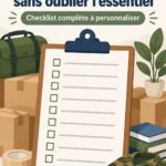 Checklist personnalisée pour un déménagement militaire