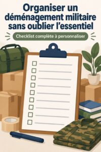 Checklist personnalisée pour un déménagement militaire