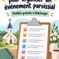Checklist pour organiser un événement d'église, assurant une planification efficace.