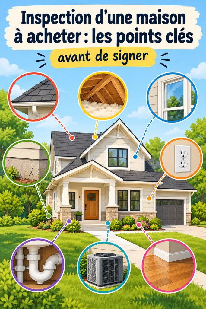 Inspection extérieure d'une maison avec un inspecteur professionnel