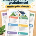 Modèle de checklist d'inspection immobilière imprimé sur un bureau