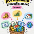 Femme consultant un graphique de portefeuille d'investissement