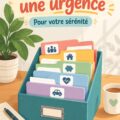 Femme rassemblant des documents essentiels pour une urgence