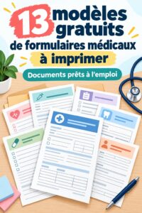 Modèles de formulaires d'assurance médicale en PDF prêts à imprimer