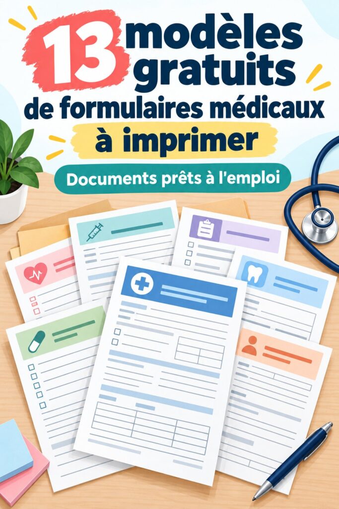 Modèles de formulaires d'assurance médicale en PDF prêts à imprimer