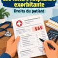Femme explorant des documents médicaux, en vérifiant des frais d'hôpital.