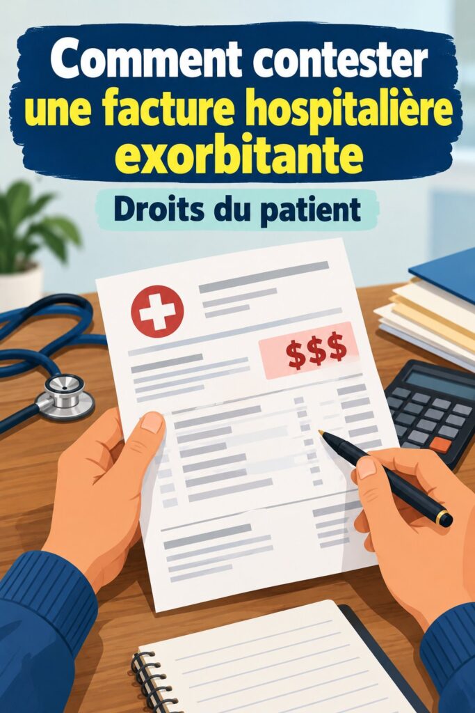 Femme explorant des documents médicaux, en vérifiant des frais d'hôpital.