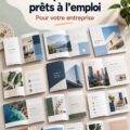 Modèle de brochure professionnel avec un design moderne et élégant