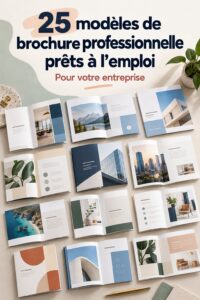 Modèle de brochure professionnel avec un design moderne et élégant