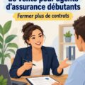 Un agent d'assurance en train de discuter avec un client satisfait, représentant une vente réussie.